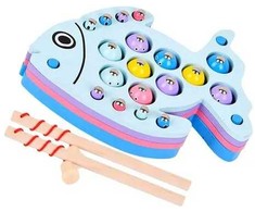 Malplay Medinis arkadinis žaidimas žuvų gaudymas