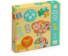 Djeco Mokomųjų žaidimų rinkinys - Laukiniai gyvūnai (5 žaidimai)