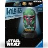3D Boba Fett, 8 cm x 8 cm, 54 vnt., raudona/žalia Ravensburger dėlionė