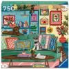 Art & Soul Happy Place Cozy Place, 50 cm x 50 cm, 750 vnt. Ravensburger dėlionė
