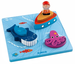 Medinė 123 Moby DJ01046 Djeco dėlionė