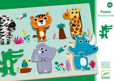 Medinė Coucou Croco DJ01258 Djeco dėlionė