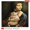 Lady With Cat 10663, 48 cm x 68.3 cm, 1000 vnt. Trefl dėlionė