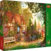 Tea Time Puzzle: Thatched Cottage, 68.3 cm x 48 cm, 1000 vnt. Trefl dėlionė