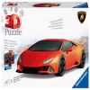 3D Huracan Evo Arancio 11571, 25.1 cm, 108 vnt., raudona Ravensburger dėlionė