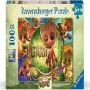 Marvel Hero Groot, 36.2 cm x 49.3 cm, 100 vnt. Ravensburger dėlionė
