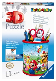 3D dėlionė Pencil Cup Super Mario, 1 cm x 0.8 cm, 54 vnt. Ravensburger dėlionė