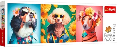 Dogs Fashion Show 29517, 23.7 cm x 66 cm, 500 vnt. Trefl dėlionė
