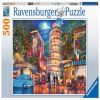 Evening In Pisa 17380, 36 cm x 49 cm, 500 vnt. Ravensburger dėlionė