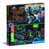 Glowing Lights Jurassic World 27557, 23.5 cm x 33.5 cm, 104 vnt. Clementoni dėlionė