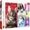 Happy Cats 10591, 1000 vnt. Trefl dėlionė