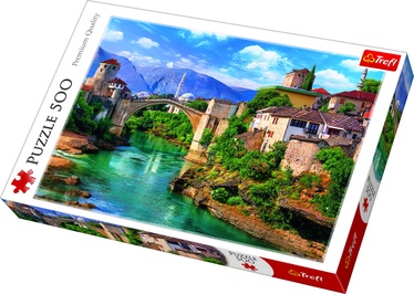 Old Bridge In Mostar Bosnia And Herzegovina 37333, 48 cm x 34 cm, 500 vnt. Trefl dėlionė