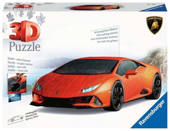3D dėlionė Lamborghini Huracan Evo, 108 vnt. Ravensburger dėlionė
