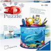 3D dėlionė Pencil Cup Undervwater World, 1 cm x 0.8 cm, 54 vnt., mėlyna/įvairių spalvų Ravensburger dėlionė