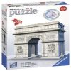 3D dėlionė Arc de Triomphe 125142, 21.5 cm x 11.5 cm, 216 vnt., balta Ravensburger dėlionė