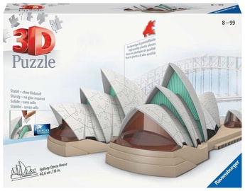 3D dėlionė Sydney Opera 11243, 40.5 cm x 29.2 cm, 216 vnt. Ravensburger dėlionė