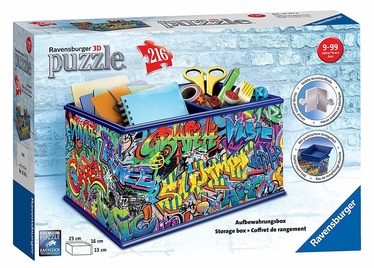 3D dėlionė Graffiti 12111, 23 cm x 16 cm, 216 vnt. Ravensburger dėlionė