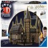 3D dėlionė Hogwarts Castle - The Great Hall Night Edition 11550, 44 cm x 42 cm, 540 vnt., ruda/juoda Ravensburger dėlionė