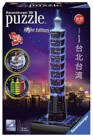 3D dėlionė Taipei Tower , Night Edition, 216 vnt. Ravensburger dėlionė