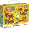 Miau Cats 2184, 66 cm x 32 cm, 40 vnt., žalia/įvairių spalvų CzuCzu dėlionė