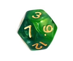 REBEL RPG kauliukų rinkinys - Dviejų spalvų - Mėtų ir Žalias