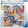 Typical Faces 168309, 36 cm x 49 cm, 500 vnt. Ravensburger dėlionė