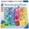 Flowers rainbow 17129, 50 cm x 70 cm, 300 vnt. Ravensburger dėlionė