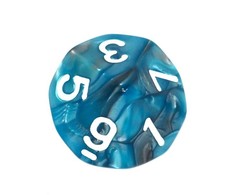 REBEL RPG kauliukų rinkinys - Dviejų spalvų - Plieninis ir Mėlyna