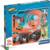 SuperColor Hot Wheels 25776, 33.5 cm x 48.5 cm, 104 vnt. Clementoni dėlionė