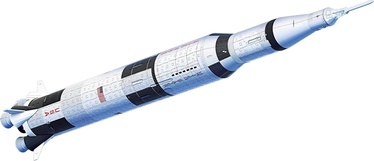 3D dėlionė Apollo Saturn V 11545, 91.5 cm x 16.4 cm, 504 vnt., balta Ravensburger dėlionė