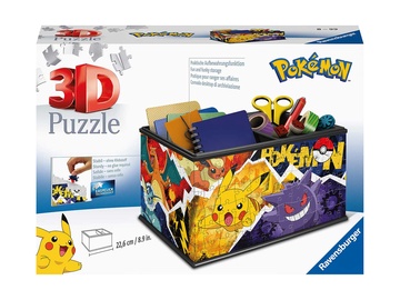 3D dėlionė Pokemon 11546, 22.6 cm x 13.5 cm, 216 vnt. Ravensburger dėlionė