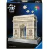 3D dėlionė Iconics Arc De Triomphe Paris, 26.9 cm x 16.9 cm, 216 vnt., pilka Ravensburger dėlionė