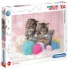 SuperColor Sweet Kittens 27115, 104 vnt. Clementoni dėlionė