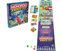 Hasbro MONOPOLY Stalo žaidimas „Knockout“ (suomių kalba)