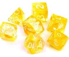 REBEL RPG Dice Set - Nebula - Geltona