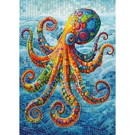 Splish Splash Octopus 334035, 34.5 cm x 50 cm, 500 vnt. CherryPazzi dėlionė