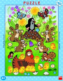 Little Mole 32202, 32 cm x 24 cm, 40 vnt. Dino dėlionė