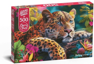 Reclining Leopard 20166, 50 cm x 34.5 cm, 500 vnt. CherryPazzi dėlionė