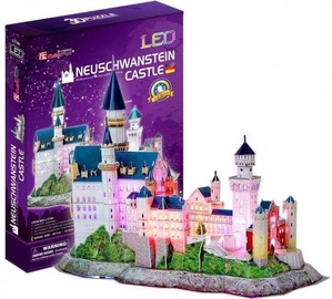 3D Neuschwanstein Castle, 128 vnt. Cubicfun dėlionė
