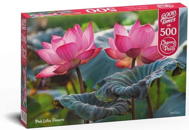 Pink Lotus Flowers 20012, 50 cm x 34.5 cm, 500 vnt. CherryPazzi dėlionė