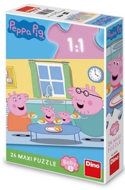 Pepa The Pig 35024D, 47 cm x 66 cm, 24 vnt. Dino dėlionė