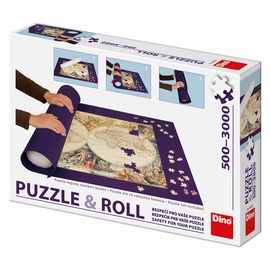 Dėlionės kilimėlis Puzzle & Roll, 100 cm x 164 cm, violetinė Dino dėlionė