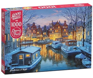 Amsterdam At Night 30264, 50 cm x 70 cm, 1000 vnt. CherryPazzi dėlionė