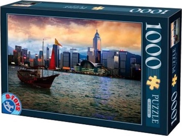 Hong Kong China 452952, 47 cm x 68 cm, 1000 vnt. D-Toys dėlionė