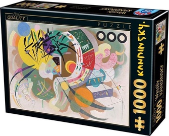 Kandinsky: Dominant Curve 430832, 47 cm x 68 cm, 1000 vnt. D-Toys dėlionė