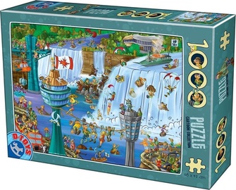 Niagara Falls 446205, 47 cm x 68 cm, 1000 vnt. D-Toys dėlionė