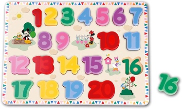 Numbers, 20 vnt. Disney dėlionė
