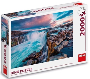 Waterfall of Selfoss, 67 cm x 90 cm, 2000 vnt. Dino dėlionė