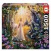 Borras Dragon Princess & Unicorn 17696, 60 cm x 85 cm, 1500 vnt. Educa dėlionė