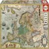 Map Of Europe 68 x 48 cm, 48 cm x 68 cm, 1000 vnt. Educa dėlionė